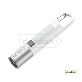 Багатофункціональний ліхтар COB / LED / USB Type-C / IP33 - CARPRIE Smiling Shark SD1019 White Багатофункціональний ліхтар COB / LED / USB Type-C / IP33 - CARPRIE Smiling Shark SD1019 White
